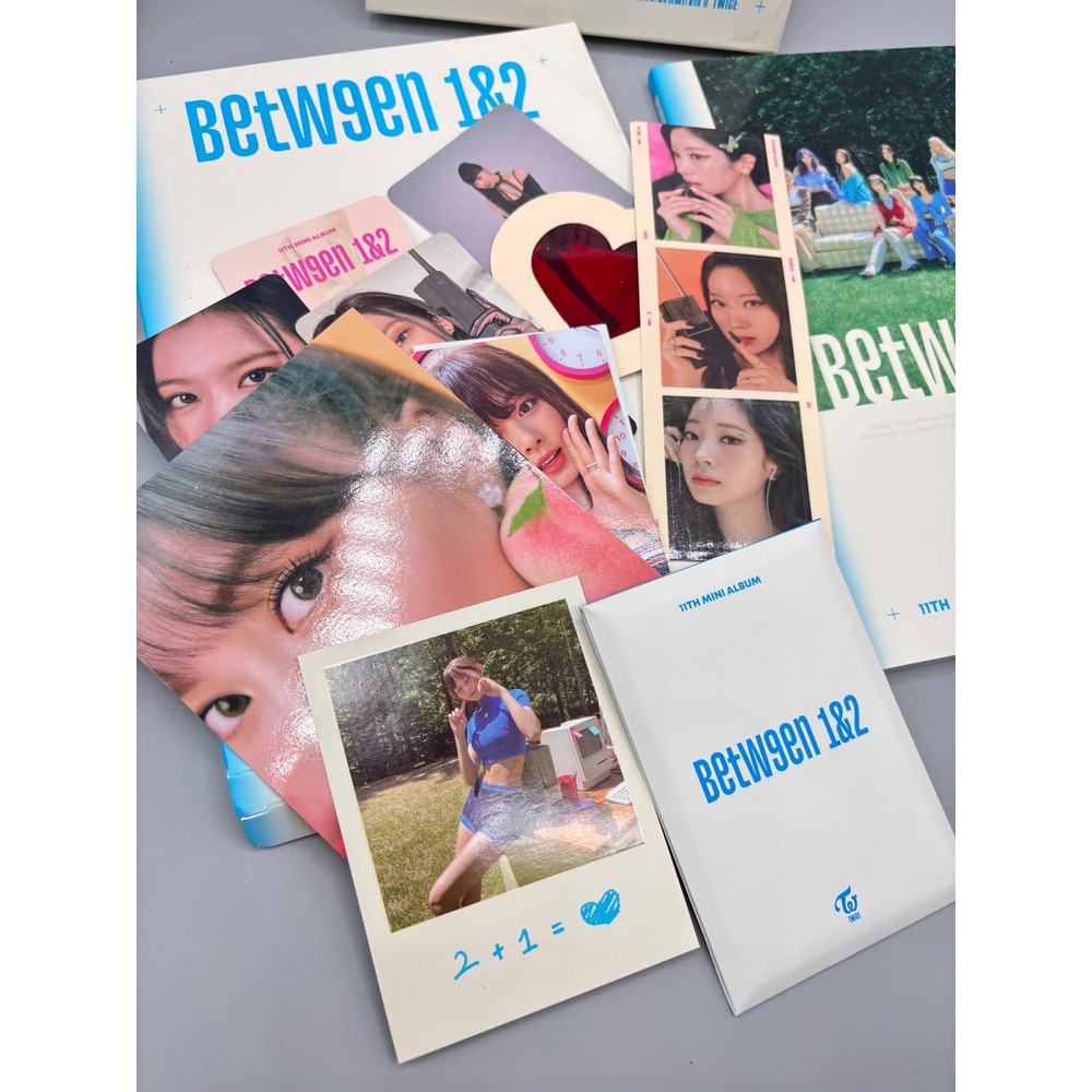 Twice Between 1&2 11th Mini Album Archive Ver CD Photobook Poster Photocards